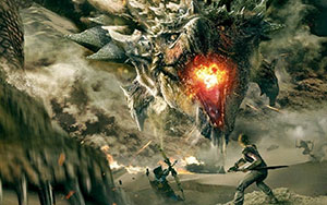 Official poster of Paul W.S. Anderson`s English action-fantasy `Monster Hunter`